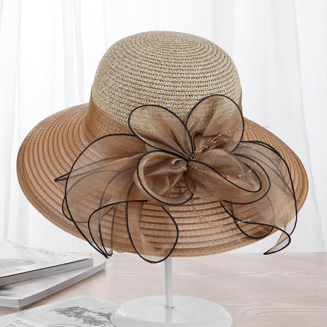 Organza Flower Sun Hat