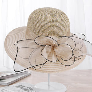 Organza Flower Sun Hat