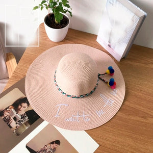 Vacation Travel Wide Brimmed Sun Hat