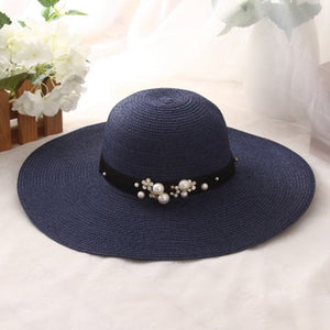 Fashion Flat Brim Straw Sun Hat