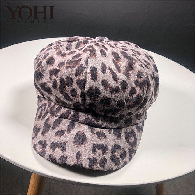 Leopard Octagonal Hat