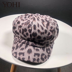 Leopard Octagonal Hat