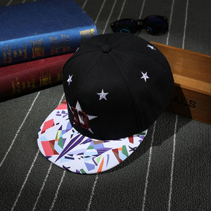 Star D Embroidery Hip Hop Cap